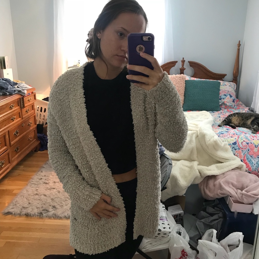 Fuzzy Cardigan